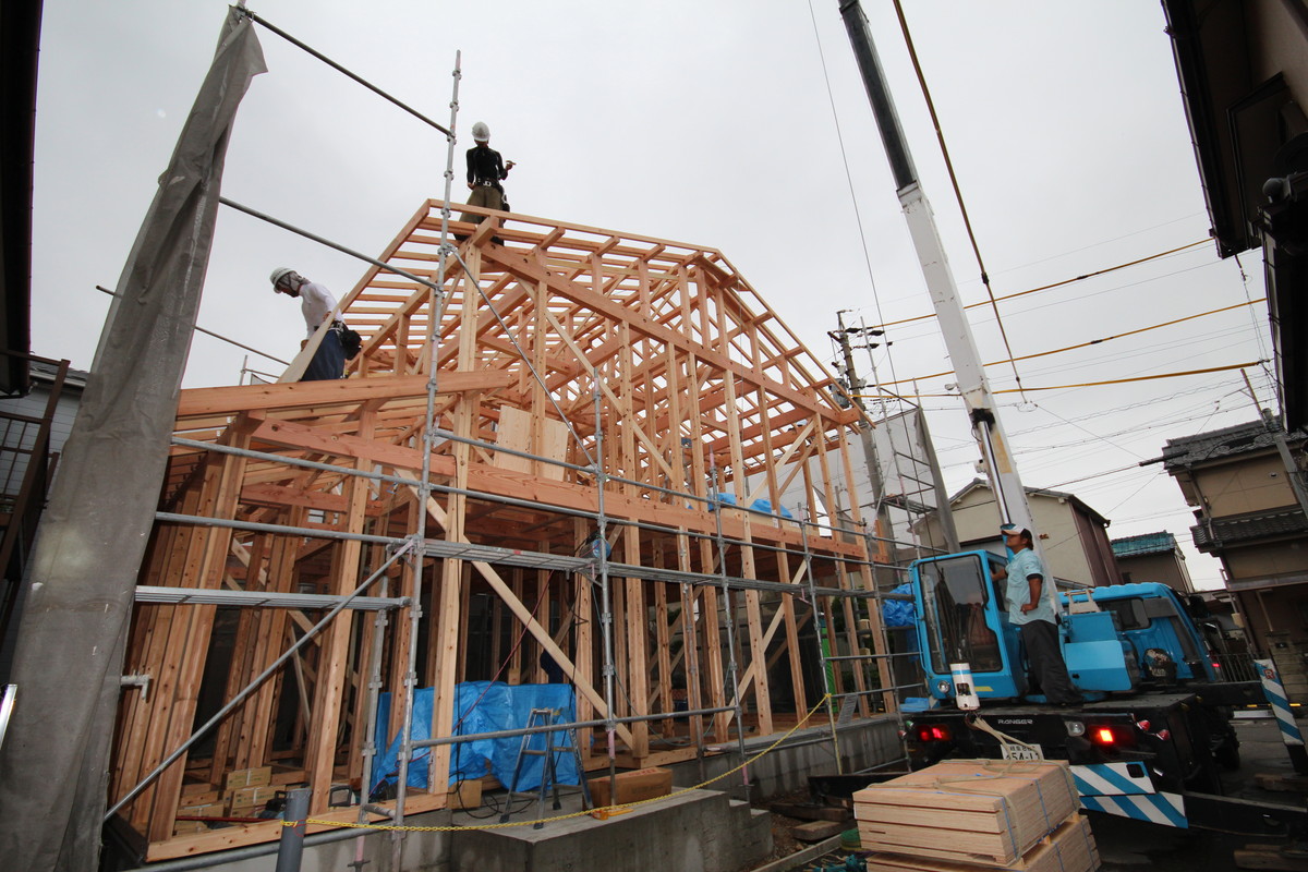 工事中の状況　（建方時）